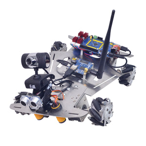 4WD WiFi Smart Robot Car Kit w/Camera 640*480 60mm Mecanum Wheels Unfinished WiFi Version