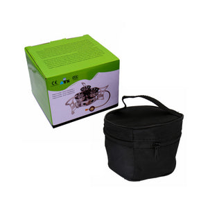 11000W Camping Outdoor Gas Burner Stove Mini Backpacking Stove Windproof w/ 3 Burners