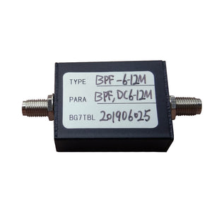 BPF-6-12M 6-12MHz BPF Band-Pass Filter SMA Female Connector 50Ω