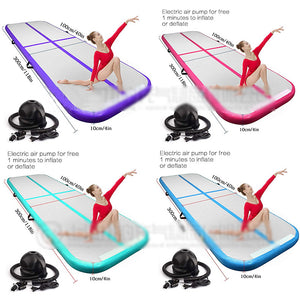 3m/10ft Inflatable Air Track Gymnastics Air Track Tumbling Mat with Pump 3M*0.9M*10CM (10F*3F*4IN)