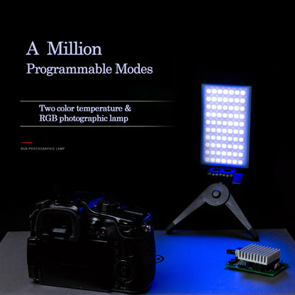 2400-10000K Programmable RGB Studio Light Dimmable Camera Studio Light Dual Color Temperatures