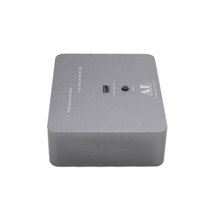 VFD Clock VDF Display Clock w/ 8 Adjustable Brightness Aluminum Alloy Housing DC 5V USB Powered