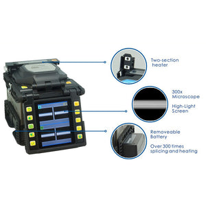 X-86H Multipurpose Fiber Fusion Splicer Optical Fiber Splicer Outdoor Fiber Splicing Machine