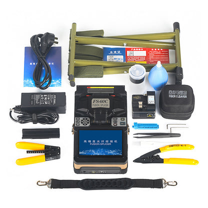 FS-60C Core Alignment Fusion Splicer Automatic Optical Fiber Splicing Machine Kit