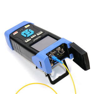 QX-45 120KM OTDR Fiber Optic Tester 1310/1550nm Built-in VFL 3.5&quot; Touch Screen