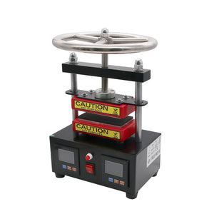 Manual Rosin Heat Press Machine Hand Crank LCD Screens Dual Heated Plates 2.4"x4.7"/6x12cm CK220