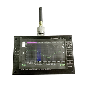 Max600 Plus HF/VHF/UHF Antenna Analyzer 0.1-600MHZ w/ 4.3&quot; TFT LCD Touch Screen