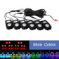 OL-19RGB06 RGB LED Rock Lights 6 Pods Mobile Phone Bluetooth Control for Jeep Truck ATV SUV Car Boat