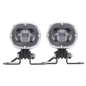 OL-19FL10 2pcs Forklift Safety Light 2.5 Inch Warehouse Safety Light 180° Adjustable LED Work Lamp