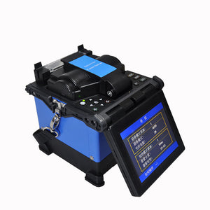 JW4109 Core Alignment Fusion Splicer Optical Fiber Fusion Splicer w/ 3-In-1 Fiber Cleaver 5&quot; Screen