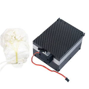 2.4M UAV Parachute + Parachute Opener Ejector Box Carbon Fiber for 8-10kg RC UAV Airplane