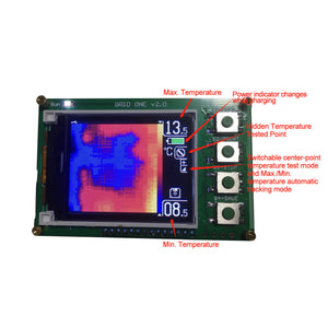 AMG8833 8x8 Infrared Thermal Imager Thermal Sensor Module w/ 4G TF Card 1.6&quot; Screen Standard Version