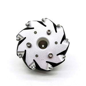1pc 100mm/4" Mecanum Wheel Aluminum Alloy Omini Wheel w/ Coupling for 6mm Hub Robot Car
