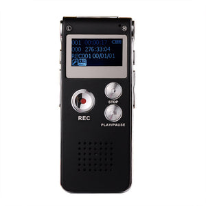 Mini Voice Recorder Digital USB Voice Recorder 8GB Dictaphone MP3 Player Black 609