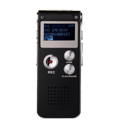 Mini Voice Recorder Digital USB Voice Recorder 8GB Dictaphone MP3 Player Black 609