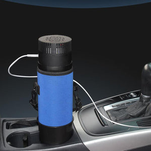 2-8℃ Insulin Cooler Rechargeable Insulin Fridge for Medicine Drinks + Cup Saucer + Blue Cup Cover