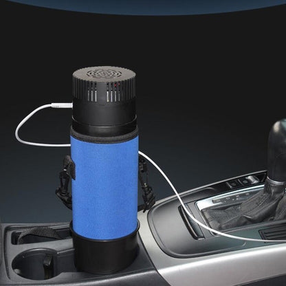 2-8℃ Insulin Cooler Rechargeable Insulin Fridge for Medicine Drinks + Cup Saucer + Blue Cup Cover