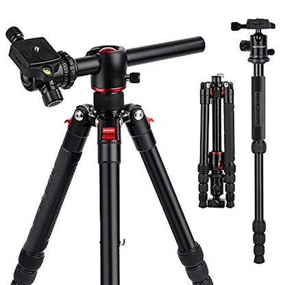 TM2515T DSLR Camera Tripod Professional Horizontal Aluminum Tripod for Canon Nikon DSLR Camera