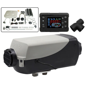 12V 5KW Diesel Air Heater Remote Control Thermostat 10L Plastic Tank Kit for Caravan Motorhome RV