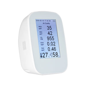 D9 Series Air Quality Monitor PM2.5 TVOC HCHO CO2 Temperature Humidity w/ 3.5&quot; TFT Color Display