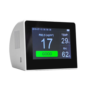 K6 Series Air Quality Monitor PM2.5+TOVC+HCHO Detector w/3.5 Inch TFT Color Display