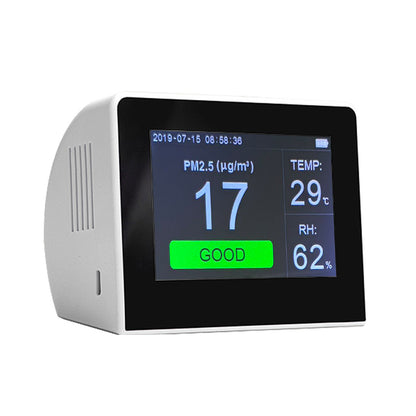 K6 Series Air Quality Monitor PM2.5+TOVC+HCHO Detector w/3.5 Inch TFT Color Display