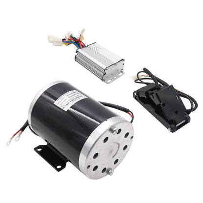 36V 1000W DC Electric Motor Kit w/ Base Speed Controller &amp; Foot Pedal Throttle