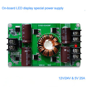 LED Power Supply Board for Car LED Display Screen 12/24V to 5V25A with Protection Function