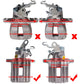 Rear Left &amp; Right Brake Caliper for Audi Seat 1K0615423J 1K0615424J 1K0615423D 1K0615424A