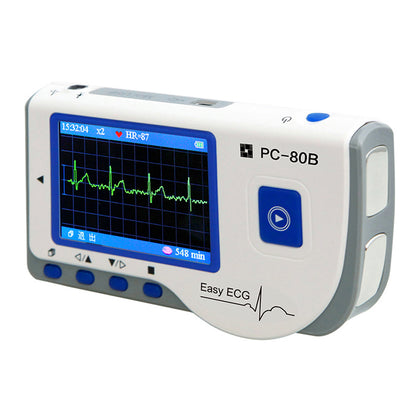 Easy ECG PC-80B Portable ECG Monitor Machine Heart Rate 2.8&quot; Color LCD Bluetooth Version