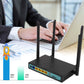 2.4GHz 300Mbps Wireless Wifi Router Up to 30 Users 4 LAN Ports Support 3G 4G For Asia