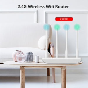 WE1688 2.4GHz 300Mbps Wireless Wifi Router 2 LAN Ports MT7628NN Chip 8M+64M for Family Use