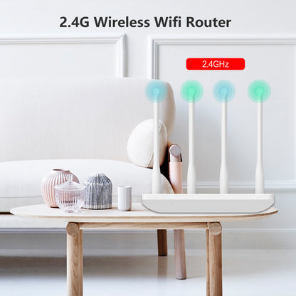 WE1688 2.4GHz 300Mbps Wireless Wifi Router 2 LAN Ports MT7628NN Chip 8M+64M for Family Use