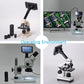 HDMI Industrial Microscope Camera 16MP 230X 4K 1080P 60FPS HDMI USB TF Card Output w/ 5.0&quot; Screen