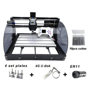 3018Pro Max 3 Axis Mini Laser Engraver Standard +5500mW Laser +Offline Control 1.8&quot; Screen Unfinished