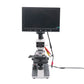 400X Blood Microscope Digital Microscope 5MP Pixel XSP116 + 9 Inch LCD Display + Aluminum Case