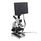 400X Blood Microscope Digital Microscope 5MP Pixel XSP116 + 9 Inch LCD Display + Aluminum Case
