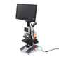 400X Blood Microscope Digital Microscope 5MP Pixel XSP116 + 9 Inch LCD Display + Aluminum Case