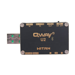 WITRN-U2 Current Voltage USB Tester Meter QC4+ PD3.0 2.0 PPS U2p w/o Shell (w/Bluetooth 4 Buttons)