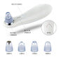 HT-101 Blackhead Remover Vacuum Suction Rechargeable Facial Skin Care with Four Suction Heads White