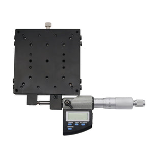SEMX100-AS X-Axis Manual Linear Stage High Precision 100*100mm with Digital Micrometer LCD Display
