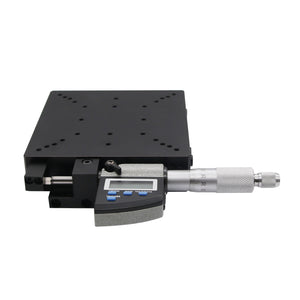 SEMX120-AS X-Axis Manual Linear Stage High Precision 120*120mm with Digital Micrometer LCD Display