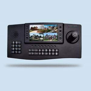 MY-C400 4D PTZ Joystick Controller PTZ Keyboard Controller CCTV 4CH w/ 7" TFT LCD for IP PTZ Camera