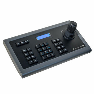 MY-C500 4D CCTV IP PTZ Controller PTZ Keyboard Controller Joystick with LCD Blue Backlight