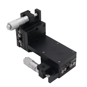 XZ Manual Linear Stage CNC Sliding Table Z Axis Lifting 40*40mm Stroke±6.5mm Load 2KG SEMXZL40-AS