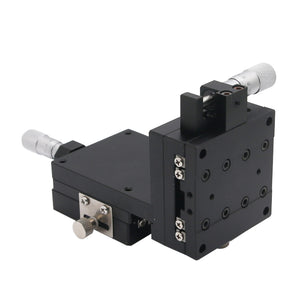 2 Axis Linear Stage XZ Manual Linear Stage CNC Sliding Table 60*60mm ±6.5mm Load 3KG SEMXZL60-ACR