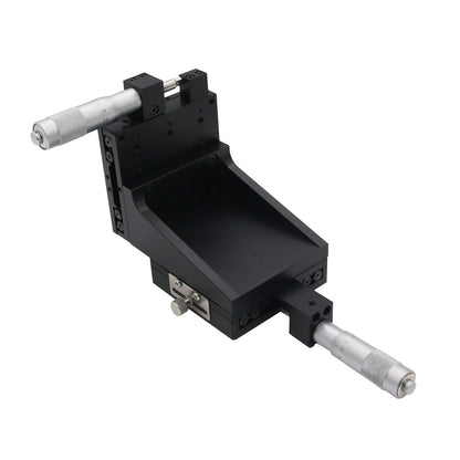 2 Axis Linear Stage XZ Manual Linear Stage CNC Sliding Table 80*80mm ±12.5mm Load 6KG SEMXZL80-ACR