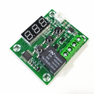 5pcs Temperature Thermostat Digital Temperature Controller Thermostat w/ Probes Red Light 5V/ 12V