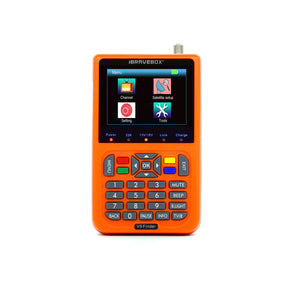 iBRAVEBOX V9 Digital Satellite Finder Signal Meter Support H.265 3.5&quot; LCD Screen HD 1080P Orange