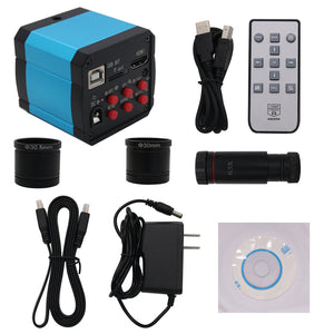 2307su 14MP Industrial Microscope Camera HDMI USB Output Digital Eyepiece w/ 0.5X C-mount Lens